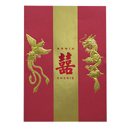 Chinese Dragon Phoenix PocketFold