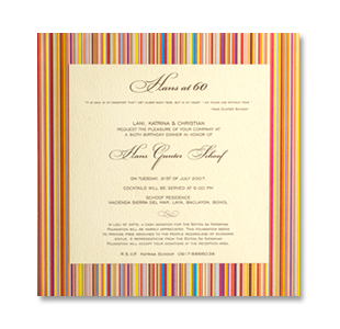 Birthday Color Stripe