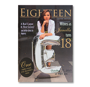 Birthday Magazine Style