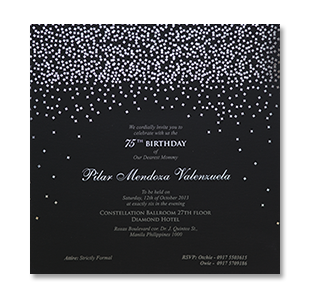 Diamond Silver Birthday