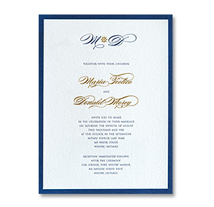Foil Stamping Nautical Blue Border