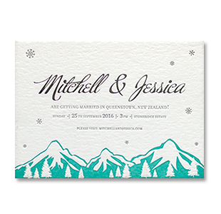 Foil Stamping Snow Mountain